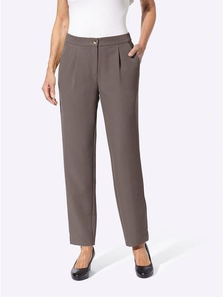 WITT WEIDEN Spodnie w kolorze szarobrązowym rozmiar: W22. Brązowe spodnie materiałowe damskie WITT WEIDEN, bez wzorów. Za 56.53 zł.