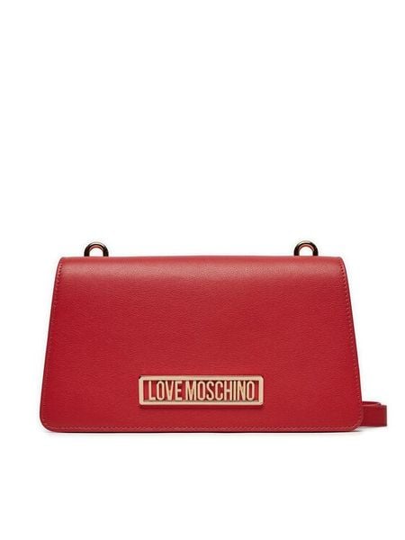 LOVE MOSCHINO Torebka JC4145PP1IL1250A Czerwony. Czerwone listonoszki damskie Love Moschino, bez wzorów, ze skóry, bez dodatków. Za 759.99 zł.