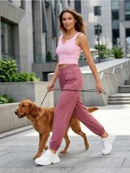 Spodnie jogger sportowe - różowy. Czerwone spodnie sportowe damskie Sinsay, l. Za 39.99 zł.