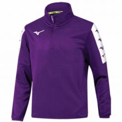 Bluza Mizuno Nara TT. Fioletowe bluzy bez kaptura męskie Mizuno. Za 191.00 zł.
