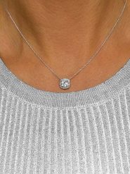 DI GIORGIO Srebrny naszyjnik z elementem ozdobnym - dł. 40 cm rozmiar: onesize. Szare naszyjniki damskie DI GIORGIO, srebrne. Za 121.80 zł.