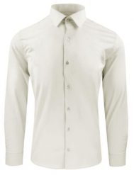 Wyszczuplona, Elegancka Koszula Męska - Victorio - Kość Słoniowa. Białe koszule męskie Victorio, m, bez wzorów, z bawełny, bez kołnierzyka, bez ramiączek. Za 139.00 zł.