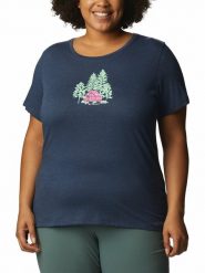 Columbia Koszulka "Daisy Days™" w kolorze granatowym rozmiar: XS. Niebieskie bluzki damskie Columbia, xs, bez wzorów, z bawełny, bez kołnierzyka, bez ramiączek. Za 32.90 zł.
