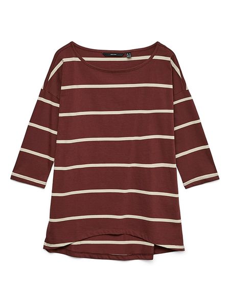 Vero Moda Bluzka w kolorze brązowym rozmiar: S. Brązowe bluzki damskie Vero Moda, s, bez wzorów, z bawełny, bez kołnierzyka, bez ramiączek. Za 57.60 zł.