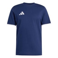 Koszulka męska adidas Entrada Tee. Białe t-shirty sportowe męskie Adidas, m, bez ramiączek, do piłki nożnej. Za 78.99 zł.