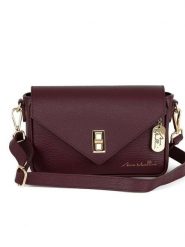 Anna Morellini Skórzana torebka "Terina" w kolorze bordowym - 24 x 16 x 6,5 cm rozmiar: onesize. Czerwone torebki klasyczne damskie Anna Morellini, bez wzorów, z materiału, bez dodatków. Za 260.99 zł.