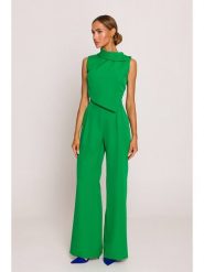 Made of emotion Kombinezon w kolorze zielonym rozmiar: S. Zielone kombinezony damskie Made Of Emotion, s, bez wzorów, bez kołnierzyka, bez ramiączek. Za 199.99 zł.