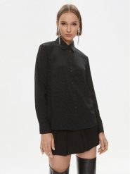 Pinko Koszula Smorzare 100121 A193 Czarny Regular Fit. Czarne koszule damskie Pinko, bez wzorów, z wiskozy, bez kołnierzyka, bez ramiączek. Za 869.99 zł.