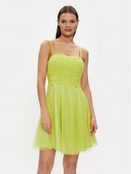 Rinascimento Sukienka koktajlowa CFC0117833003 Zielony A-Line Fit. Zielone sukienki damskie RINASCIMENTO, xs, bez wzorów, z syntetyku, wizytowe, bez kołnierzyka, bez ramiączek. Za 359.99 zł.