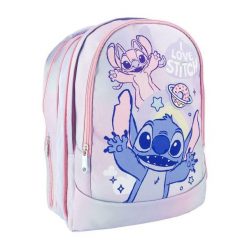 Plecak szkolny Stitch 100 % poliester. Czerwone plecaki damskie Disney, bez wzorów, z poliesteru, biznesowe. Za 267.35 zł.