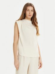 Marella Bluzka Armanda 2513161023 Écru Regular Fit. Bluzki damskie Marella, bez wzorów, z syntetyku, bez ramiączek. Za 399.99 zł.