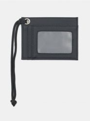 Mały portfel z przegródkami - czarny. Czarne portfele męskie Sinsay, bez wzorów. W wyprzedaży za 9.99 zł.