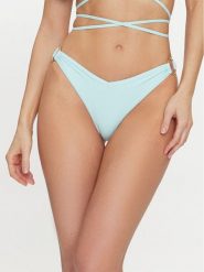 Guess Dół od bikini E4GO34 MC04R Niebieski. Niebieskie bikini damskie Guess, z aplikacjami. Za 189.99 zł.