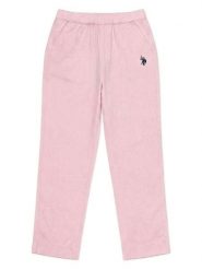 U.S. Polo Assn. Spodnie w kolorze jasnoróżowym rozmiar: XXL. Różowe spodnie materiałowe damskie U.S. Polo Assn., bez wzorów, z bawełny. Za 213.45 zł.