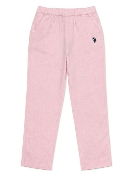U.S. Polo Assn. Spodnie w kolorze jasnoróżowym rozmiar: XXL. Różowe spodnie materiałowe damskie U.S. Polo Assn., bez wzorów, z bawełny. Za 213.45 zł.