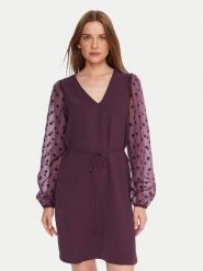 Vero Moda Sukienka koktajlowa Alva 10337473 Fioletowy Regular Fit. Fioletowe sukienki damskie Vero Moda, l, bez wzorów, z syntetyku, wizytowe, bez kołnierzyka, bez ramiączek. Za 149.99 zł.
