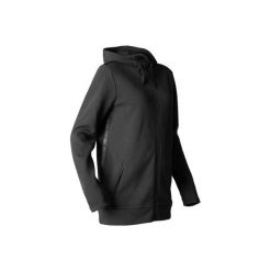Bluza do relaksacji do jogi. Czarne bluzy bez kaptura damskie DOMYOS, xs, z bawełny. Za 129.99 zł.