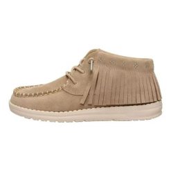 HeyDude Damskie Mokasyny Wendy Mid Fringe Cowgirl Suede. Brązowe mokasyny damskie Hey dude, z materiału. Za 289.00 zł.
