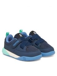 Reima Sneakersy Kiirus 5400006A-698A Granatowy. Niebieskie trampki i tenisówki chłopięce Reima, bez wzorów, ze skóry, bez zapięcia. Za 349.99 zł.