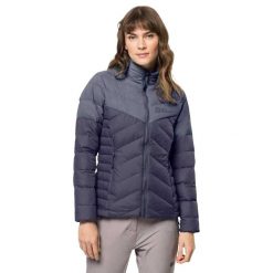 Damska Kurtka Puchowa Tundra. Niebieskie kurtki damskie Jack Wolfskin, m, bez wzorów, z materiału, z kapturem. Za 634.99 zł.