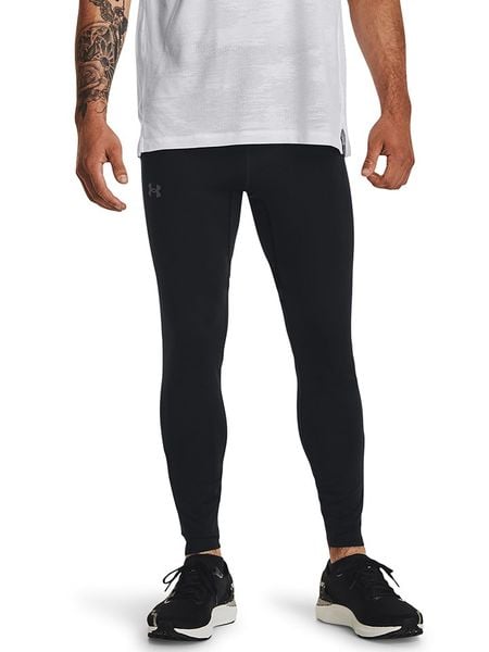 Under Armour Legginsy sportowe "Qualifier" w kolorze czarnym rozmiar: M. Czarne spodnie sportowe męskie Under Armour, z materiału. Za 168.85 zł.