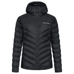 Damska kurtka z kapturem zapinana na zamek VAUDE Monviso Down Hooded. Czarne kurtki narciarskie i snowboardowe damskie Vaude, bez wzorów, z hardshellu, z kapturem, narciarskie. Za 1,274.50 zł.