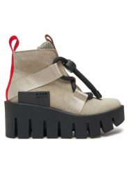 United Nude Trzewiki Grip Nomad Lo II 1076584557 Szary. Szare botki damskie United Nude, z materiału, bez obcasa, na koturnie, bez zapięcia. Za 1,399.00 zł.