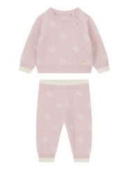 Guess Komplet sweter i spodnie materiałowe A6BG03 Z1320 Kremowy Regular Fit. Białe spodnie dziewczęce Guess, z materiału. Za 294.99 zł.