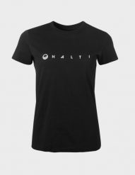 Koszulka damska Halti Retki. Czarne t-shirty damskie Halti, m, bez wzorów, z bawełny, bez kołnierzyka. Za 129.99 zł.