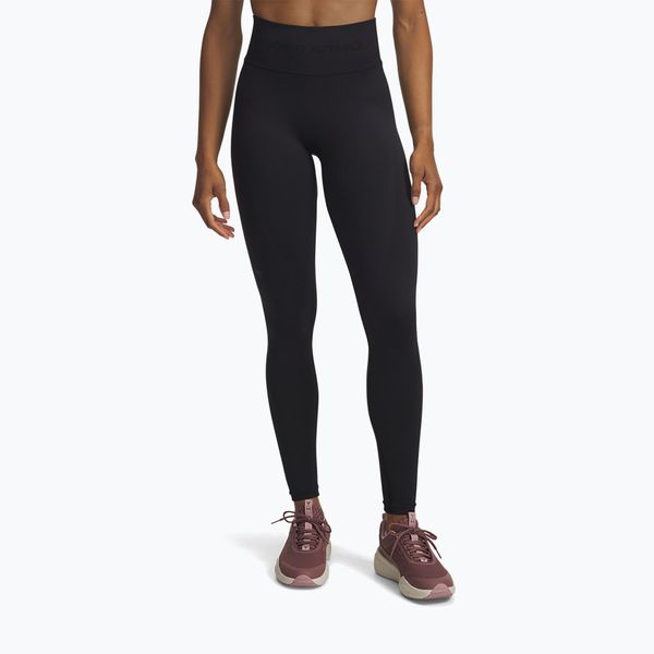 Legginsy Under Armour Project Rock. Czarne legginsy damskie Under Armour, bez wzorów. Za 219.99 zł.