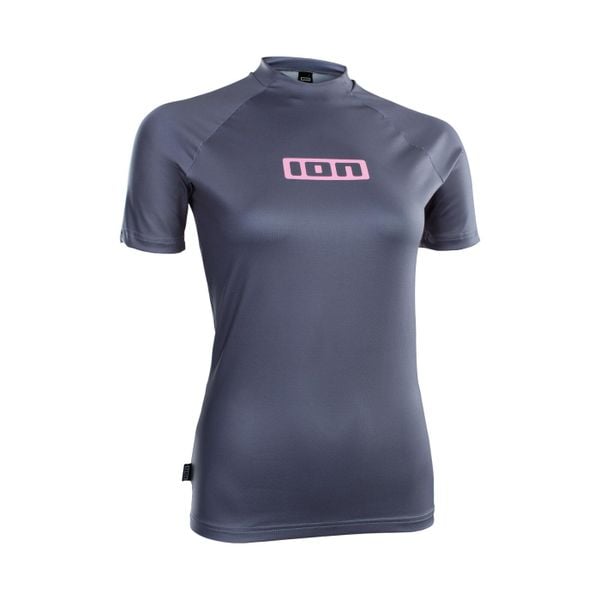 Koszulka surfingowa UV damska ION Promo Lycra SS. Niebieskie bluzki damskie ION, s, bez wzorów, z lycry, bez kołnierzyka. Za 148.00 zł.