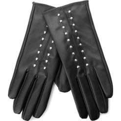Rękawiczki ACCCESSORIES 1W6-002-AW18. Czarne rękawiczki damskie ACCCESSORIES, bez wzorów, ze skóry ekologicznej. W wyprzedaży za 19.99 zł.