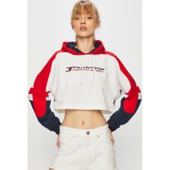 Tommy Sport - Bluza. Czerwone bluzy sportowe damskie Tommy Sport, m, bez wzorów, z materiału, bez ramiączek, z kapturem. Za 419.90 zł.