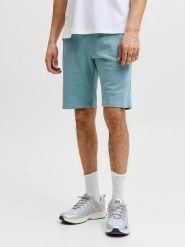 Jack & Jones Szorty dresowe "Gordon" w kolorze turkusowym rozmiar: XXL. Niebieskie szorty męskie Jack & Jones, z bawełny, bez kołnierzyka. Za 52.67 zł.