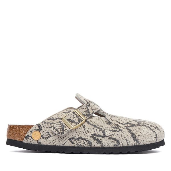 Klapki Birkenstock. Białe klapki damskie Birkenstock, bez wzorów, bez obcasa. Za 764.99 zł.
