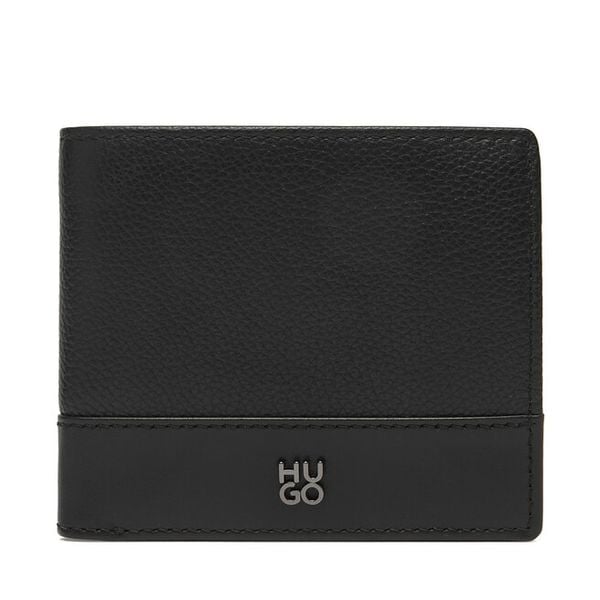 Portfel HUGO. Czarne portfele męskie Hugo, bez wzorów. Za 449.99 zł.