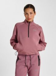 Bluza damska Hummel Tech Boxy. Fioletowe bluzy z kapturem damskie HUMMEL, na jesień, xs, z bawełny. Za 281.25 zł.