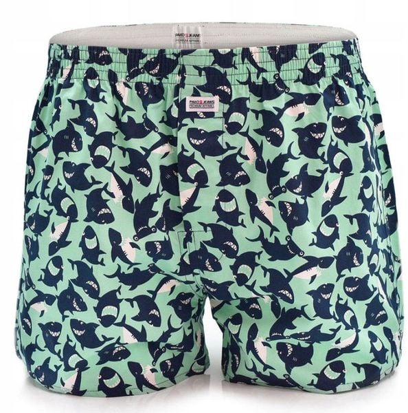 Męskie Bokserki Bawełniane - Pako Jeans - Wesołe Rekiny. Bokserki męskie Pako Jeans, bez wzorów, z bawełny. Za 33.00 zł.