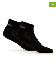 SALOMON Skarpety funkcyjne (2 pary) "Evasion Ankle" w kolorze czarnym rozmiar: 36-38. Czarne skarpetki męskie Salomon, bez wzorów, prążkowane. Za 28.45 zł.