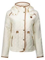 ANAPURNA Kurtka pikowana "Doyatuana" w kolorze kremowym rozmiar: S. Brązowe kurtki damskie ANAPURNA, s, bez wzorów, bez kaptura. Za 195.99 zł.