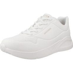 Buty do chodzenia damskie Skechers Uno Lite. Białe buty sportowe na co dzień damskie Skechers, bez wzorów, ze skóry ekologicznej, trekkingowe, Skechers Sport. Za 317.70 zł.