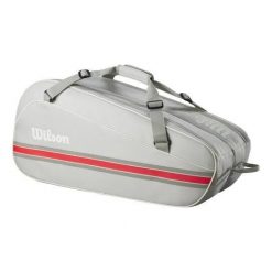 Torba tenisowa na rakiety Wilson Team 6 Racket Bag. Szare torebki klasyczne damskie Wilson, bez wzorów, bez dodatków. Za 349.00 zł.