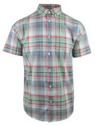 Casualowa (Codzienna) Koszula Męska, Krótki Rękaw - Pako Jeans - Kolorowa Kratka. Koszule męskie Pako Jeans, l, bez wzorów, z bawełny, bez kołnierzyka, bez ramiączek. Za 159.00 zł.