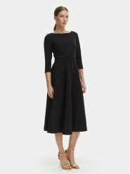 Rinascimento Sukienka koktajlowa CFC0127892003 Czarny Regular Fit. Czarne sukienki damskie RINASCIMENTO, m, bez wzorów, z syntetyku, wizytowe, bez kołnierzyka, bez ramiączek. Za 699.99 zł.