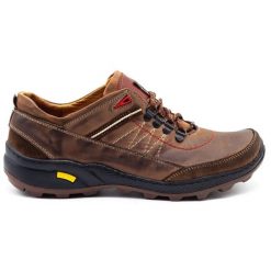 Olivier Męskie buty trekkingowe 274GT brązowe. Brązowe buty trekkingowe męskie na jesień, z jeansu, bez zapięcia. Za 319.69 zł.