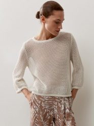 More & More Sweter z dzianiny Kobiety beżowy, 42. Brązowe swetry klasyczne damskie MORE & MORE, z dzianiny, bez kołnierzyka. Za 279.95 zł.
