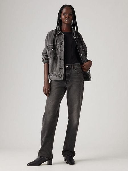 Levi's Dżinsy "501" - Comfort fit - w kolorze antracytowym rozmiar: W28/L30. Czarne jeansy damskie Levi's. Za 199.95 zł.