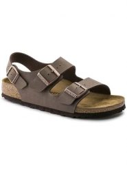 Birkenstock Sandały "Milano" w kolorze szarobrązowym rozmiar: 36. Brązowe sandały męskie Birkenstock, z otwartym noskiem, bez zapięcia. Za 401.25 zł.
