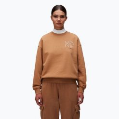 Bluza damska Napapijri B-Rhin C. Brązowe bluzy bez kaptura damskie Napapijri. Za 309.99 zł.