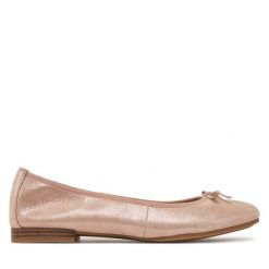 Baleriny Tamaris. Czerwone baleriny damskie Tamaris, bez wzorów, bez obcasa. Za 259.99 zł.